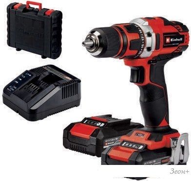Дрель-шуруповерт Einhell TE-CD 18/40-1 Li 4513939 (с 2-мя АКБ, кейс)