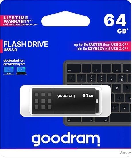 USB Flash GOODRAM UME3 64GB (черный)