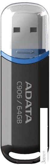 USB Flash A-Data C906 64GB (черный)
