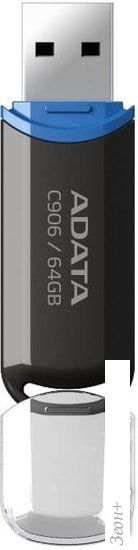 USB Flash A-Data C906 64GB (черный)