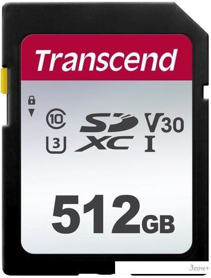 Карта памяти Transcend SDXC 300S 512GB