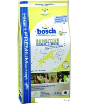 Корм для собак Bosch Sensitive Lamb & Rice 15 кг