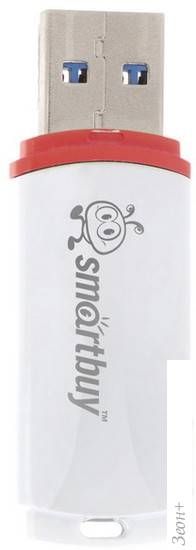 USB Flash Smart Buy Crown 8Gb White (SB8GBCRW-W)