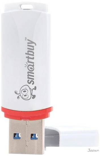USB Flash Smart Buy Crown 8Gb White (SB8GBCRW-W)