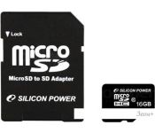   Silicon-Power microSDHC (Class 10) 16  +  (SP016GBSTH010V10-SP)