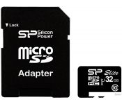   Silicon-Power microSDHC Elite UHS-1 (Class 10) 32 GB (SP032GBSTHBU1V10SP)