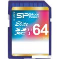 Карта памяти Silicon-Power SDXC Elite UHS-1 (Class 10) 64 GB (SP064GBSDXAU1V10)