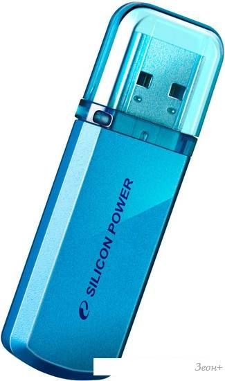 USB Flash Silicon-Power Helios 101 Blue 64GB (SP064GBUF2101V1B)