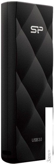 USB Flash Silicon-Power Blaze B20 Black 64GB (SP064GBUF3B20V1K)