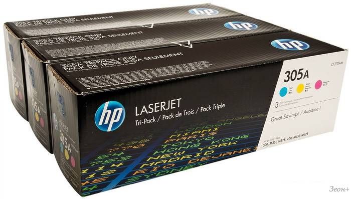 Картридж HP 305A 3-pack (CF370AM)
