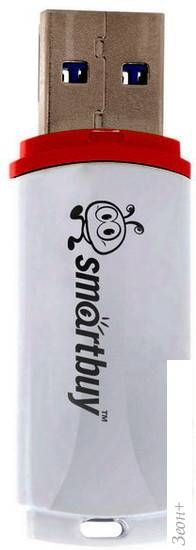 USB Flash Smart Buy Crown White 16GB (SB16GBCRW-W)