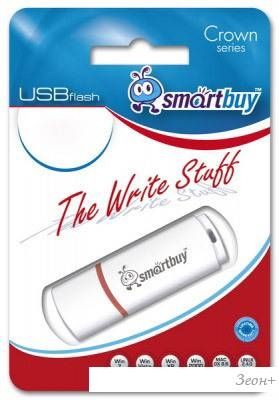 USB Flash Smart Buy Crown White 16GB (SB16GBCRW-W)