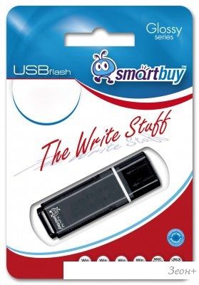 USB Flash Smart Buy Glossy Black 4GB (SB4GBGS-K)