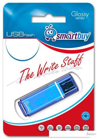 USB Flash Smart Buy Glossy Blue 4GB (SB4GBGS-B)