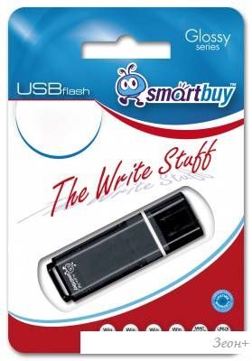 USB Flash Smart Buy Glossy Black 8GB (SB8GBGS-K)
