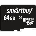 Карта памяти Smart Buy microSDXC (Class 10) 64GB + SD-адаптер (SB64GBSDCL10-01)