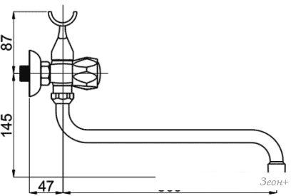 Смеситель Rubineta C-1 Cross (K) (C1SK06)
