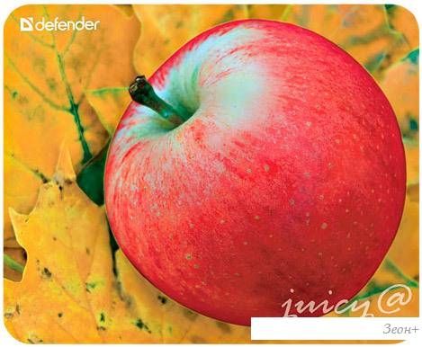 Коврик для мыши Defender Juicy Sticker (зеленое яблоко)