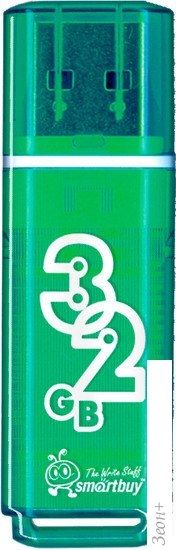 USB Flash Smart Buy Glossy Green 32GB (SB32GBGS-G)