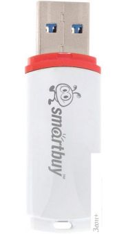USB Flash Smart Buy Crown White 4GB (SB4GBCRW-W)