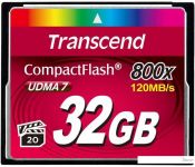   Transcend 800x CompactFlash Premium 32GB (TS32GCF800)