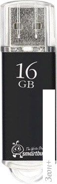 USB Flash Smart Buy 16GB V-Cut Black (SB16GBVC-K)