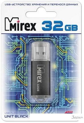 USB Flash Mirex UNIT BLACK 32GB (13600-FMUUND32)