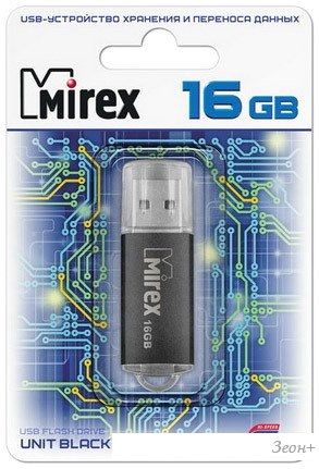 USB Flash Mirex UNIT BLACK 16GB (13600-FMUUND16)