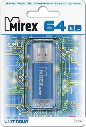 USB Flash Mirex UNIT AQUA 64GB (13600-FMUAQU64)