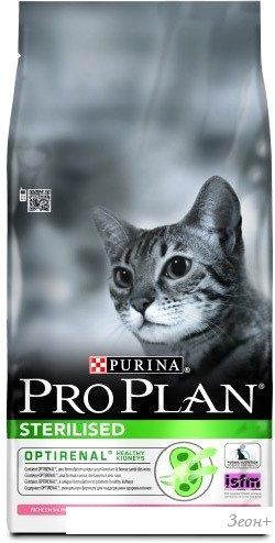 Корм для кошек Pro Plan Sterilised для стерилизованных с лососем 10 кг