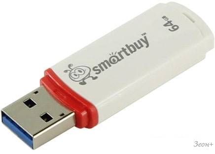 USB Flash Smart Buy 64GB Crown White (SB64GBCRW-W)