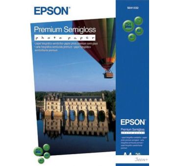  Epson Premium Semigloss Photo Paper A4 20  (C13S041332)