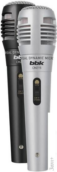 Микрофон BBK CM215 (черный+серебристый)