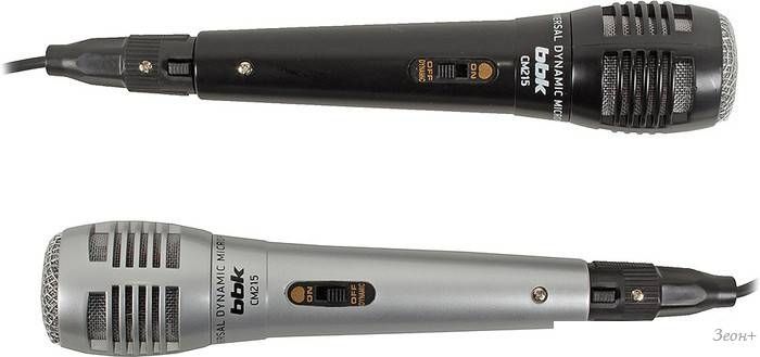Микрофон BBK CM215 (черный+серебристый)