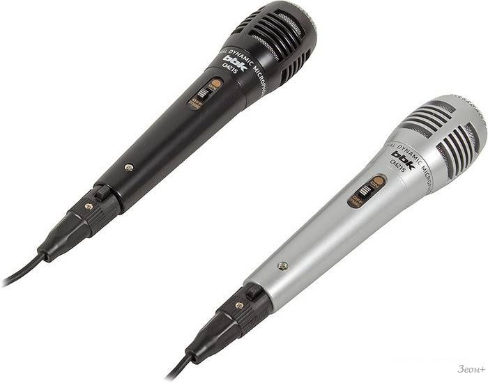 Микрофон BBK CM215 (черный+серебристый)