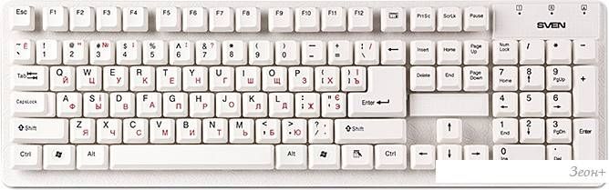 Клавиатура SVEN Standard 301 White