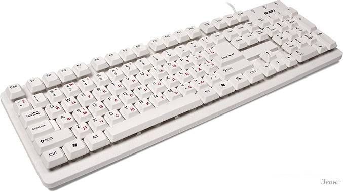 Клавиатура SVEN Standard 301 White