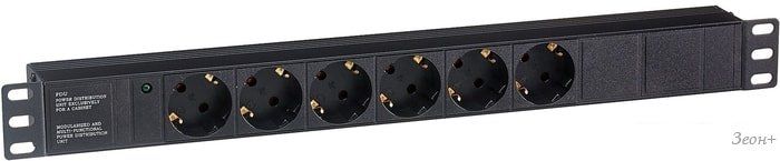 Блок розеток ExeGate ServerPro PDU-19H601 Al-6S-C14
