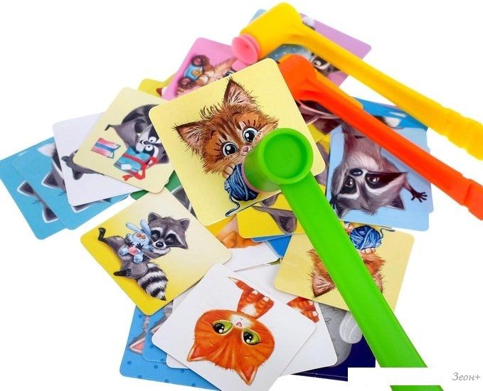 Настольная игра Лас Играс Веселые молоточки, котики-енотики 4172141