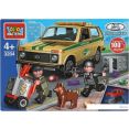 Конструктор Город мастеров Полиция 3204-CY Lada 4x4. Ограбление инкассаторской машины