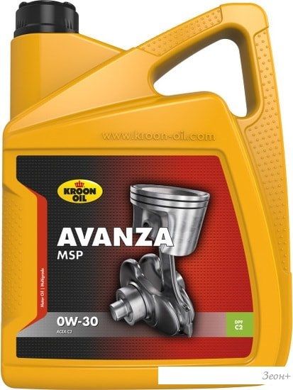 Моторное масло Kroon Oil Avanza MSP 0W-30 5л