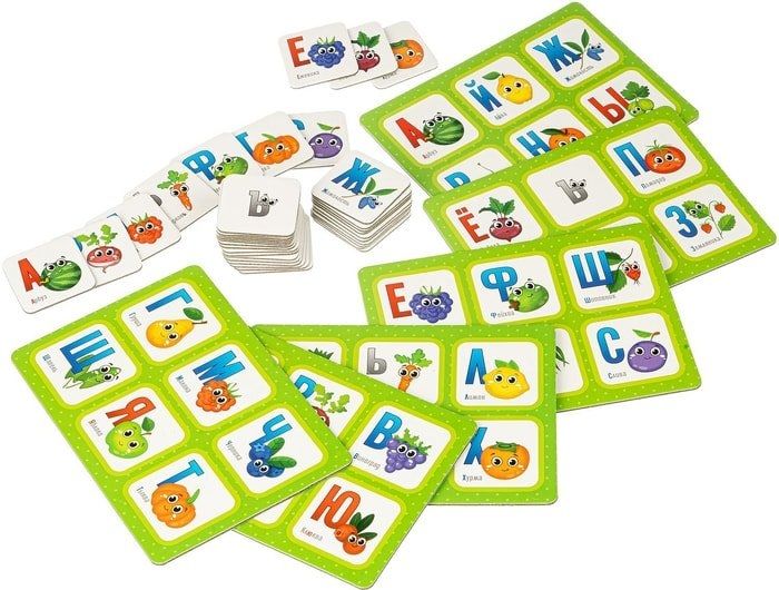 Развивающая игра Bondibon Лото Изучаем буквы ВВ4869