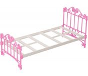 Аксессуары для кукольного домика Огонек Кроватка С-1426 (розовый)