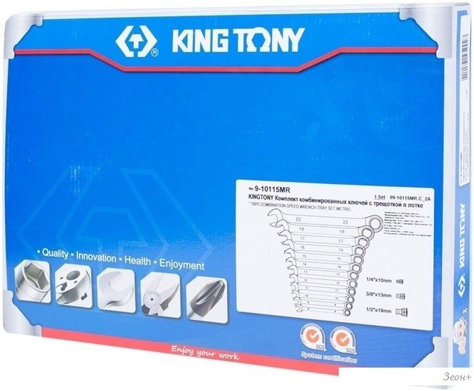 Набор ключей King Tony 9-10115MR (15 предметов)