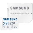 Карта памяти Samsung EVO Plus 2021 microSDXC 256GB (с адаптером)