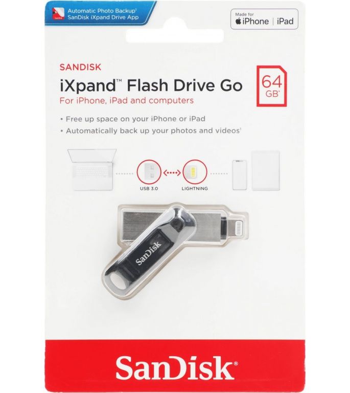 USB Flash SanDisk iXpand Go 64GB SDIX60N-064G-GN6NN
