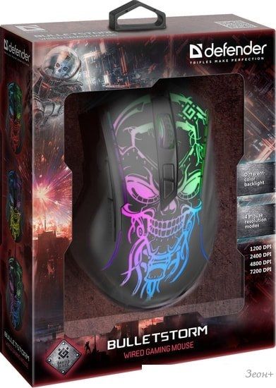 Игровая мышь Defender Bulletstorm GM-928