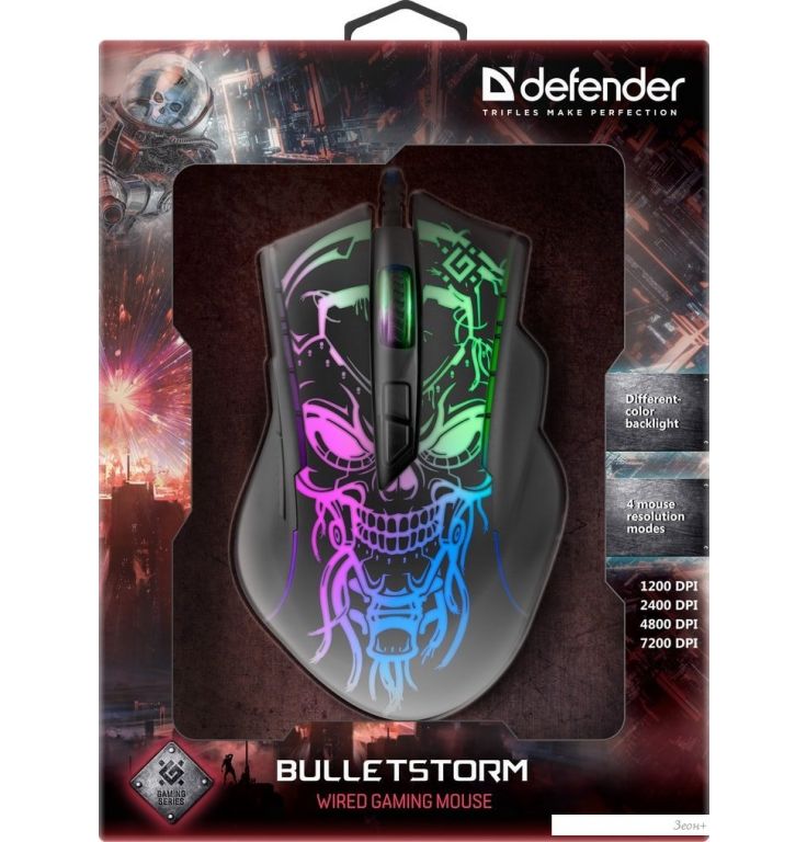 Игровая мышь Defender Bulletstorm GM-928