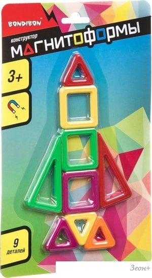 Конструктор Bondibon Магнитоформы ВВ4405 9 мини-деталей