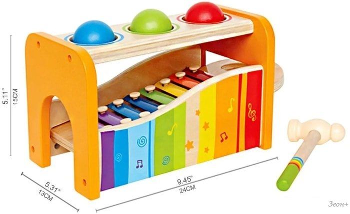 Ксилофон Hape Скамейка E0305-HP